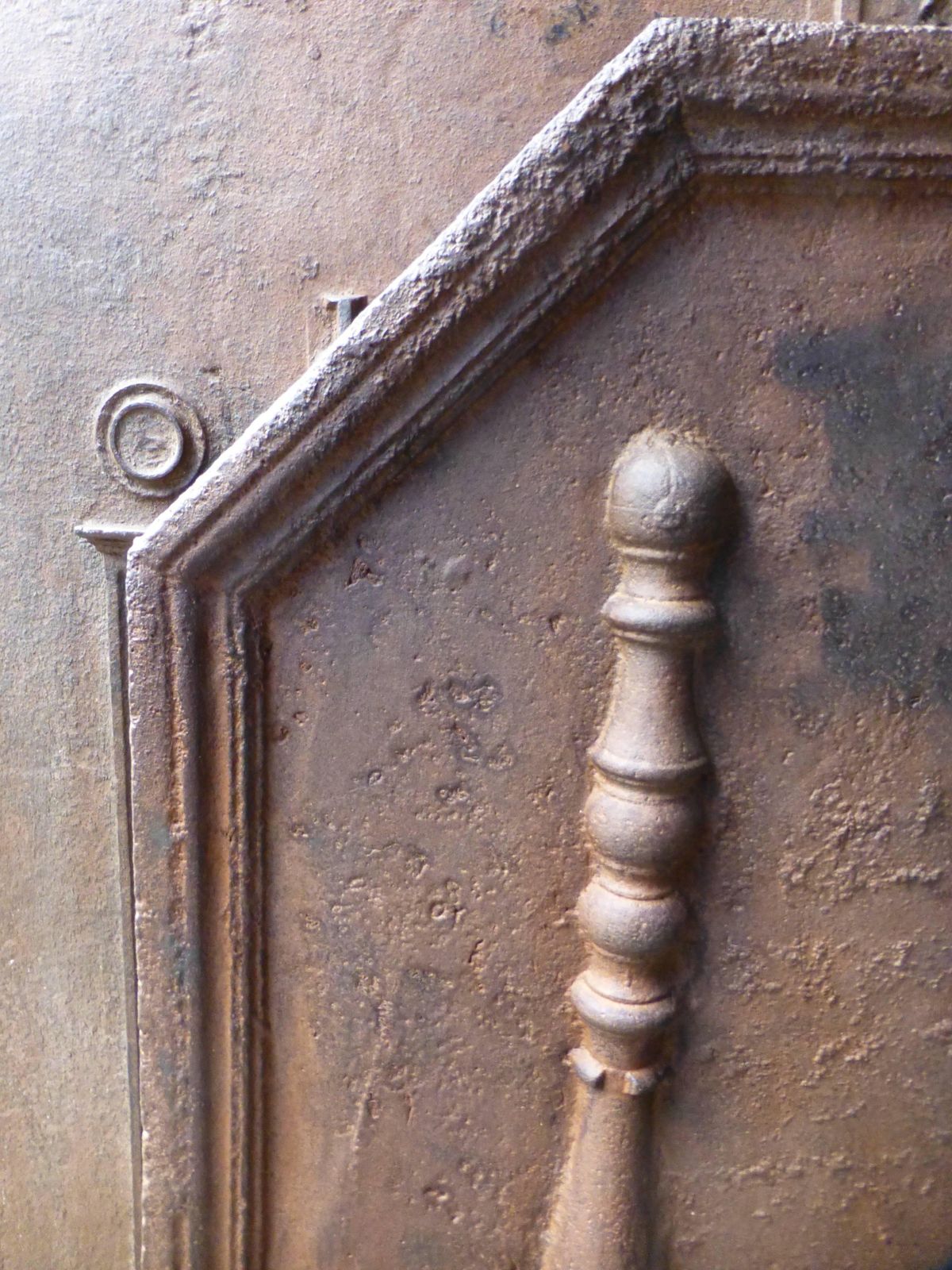 18th Century French Fireback / Backsplash With Pillars Of Hercules photo for sale