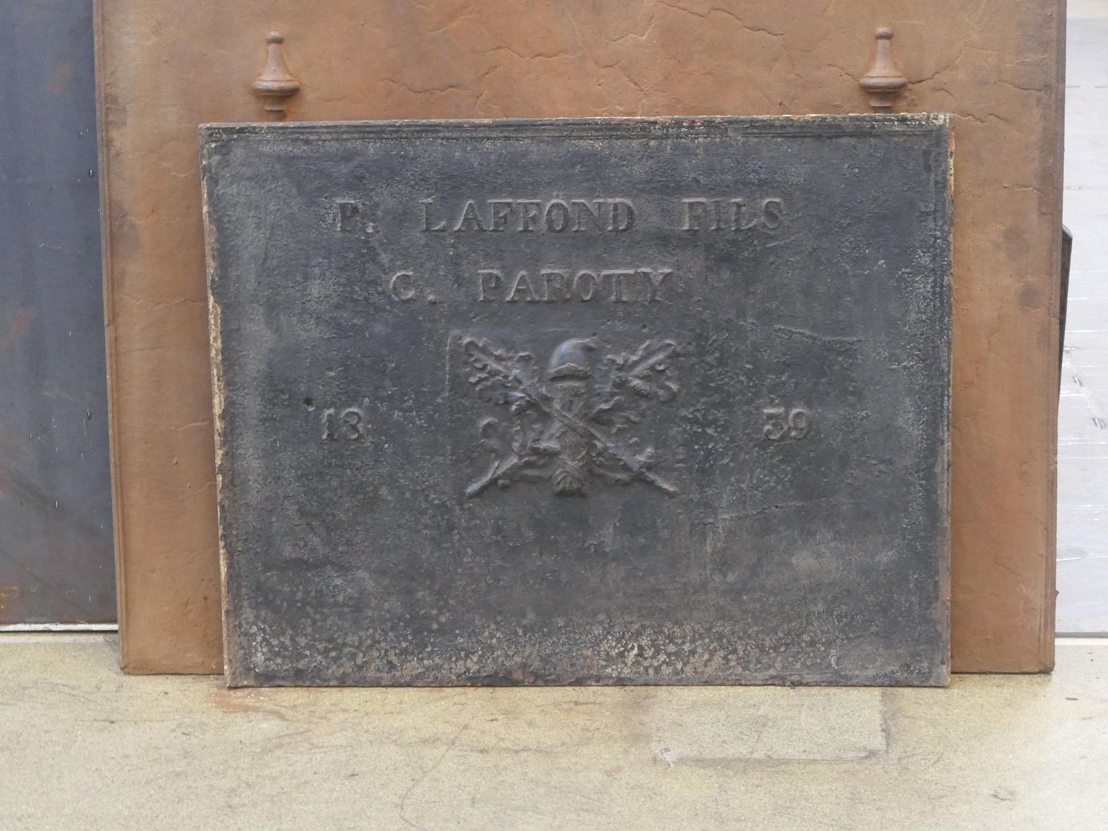 19th Century 'French Revolution' Fireback / Backsplash photo 849.0