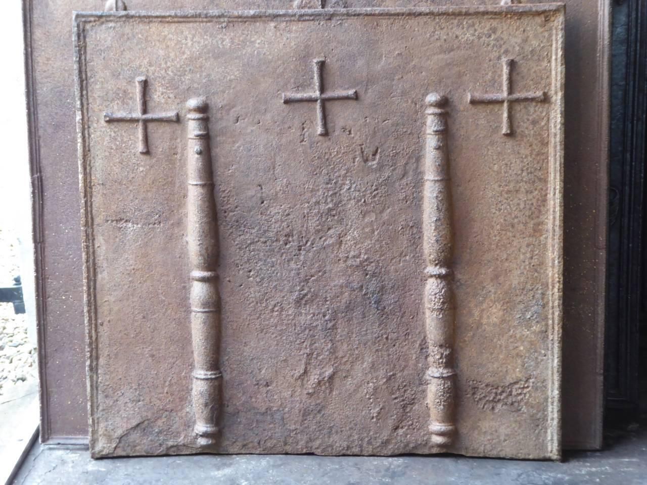 17th Century French 'Pillars Of Hercules' Fireback / Backsplash photo furniture