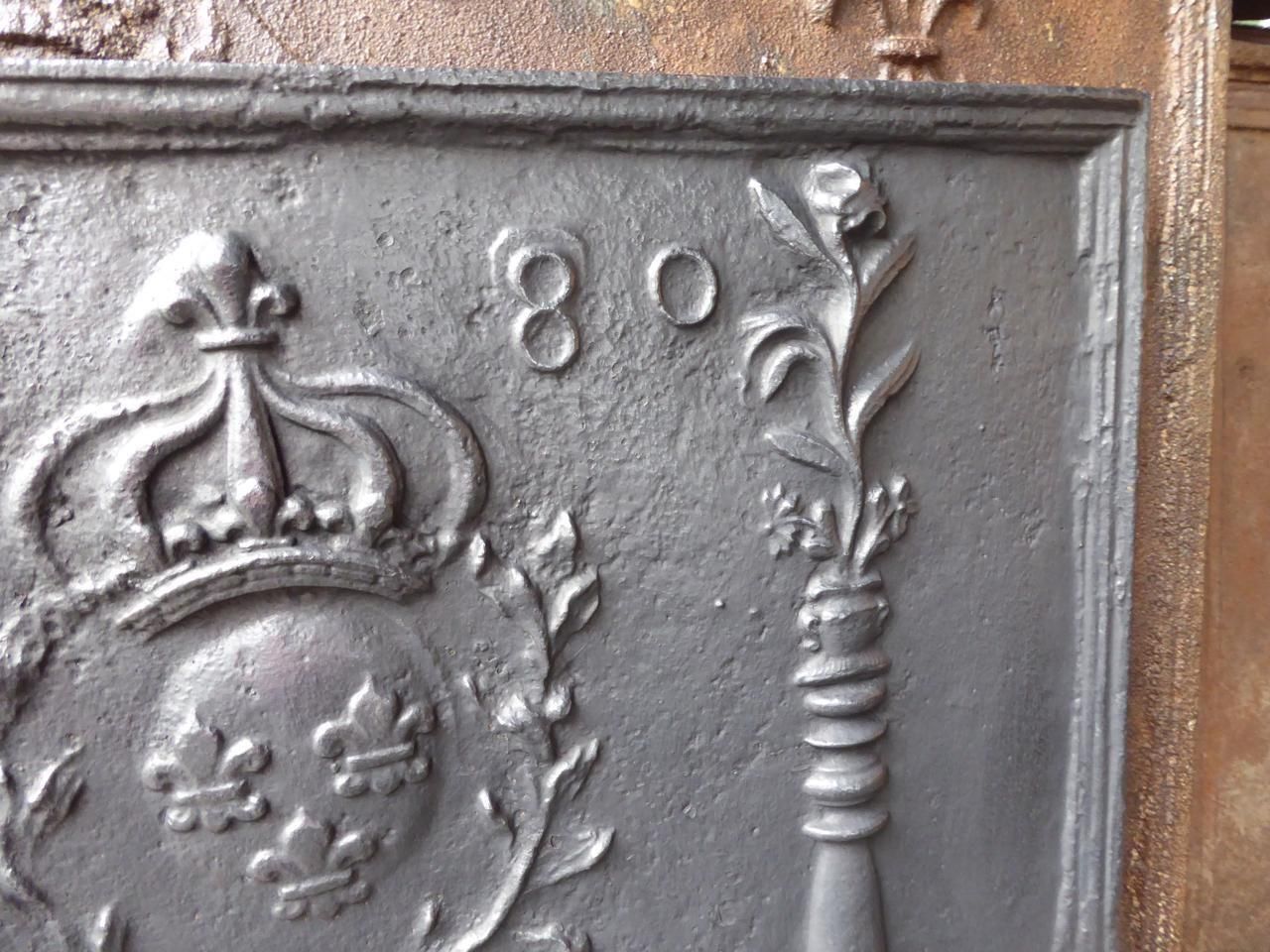18th Century French Louis XV 'Arms Of France' Fireback / Backsplash photo 1088.0