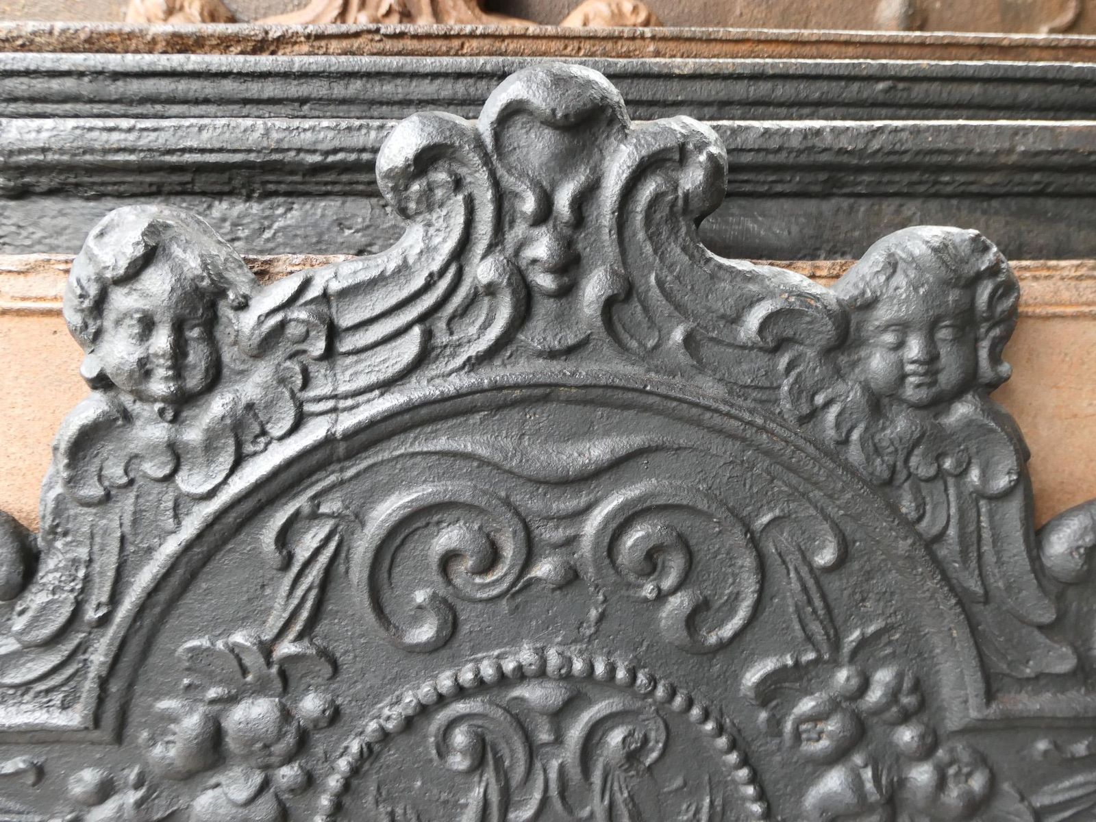 photo for sale Antique Dutch Louis XIV 'The Hope' Fireback / Backsplash, 17/18th Century
