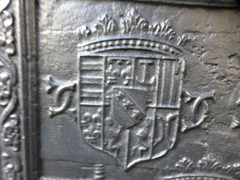 16th Century French 'Lorraine Coat Of Arms' Fireback / Backsplash photo vinterior