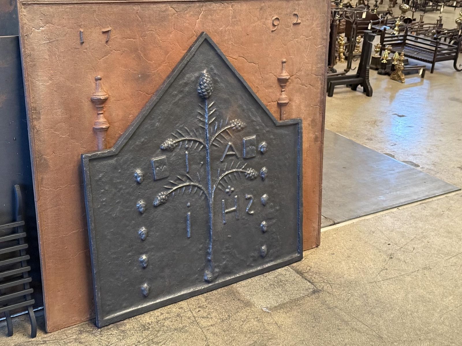 photo furniture French Gothic Arms Fireback