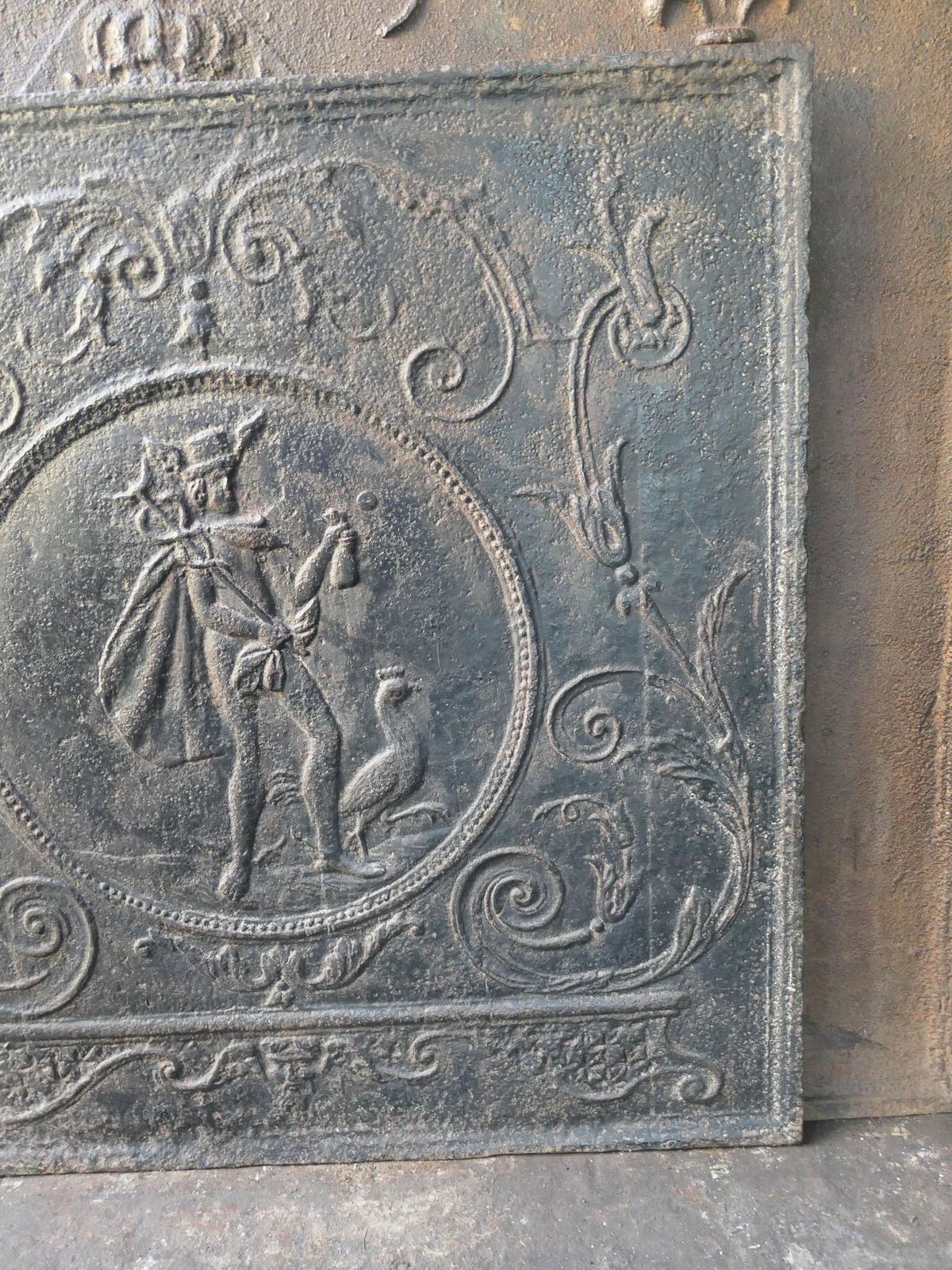 photo for sale Antique French Neoclassical 'Mercury' Fireback, 18th   19th Century