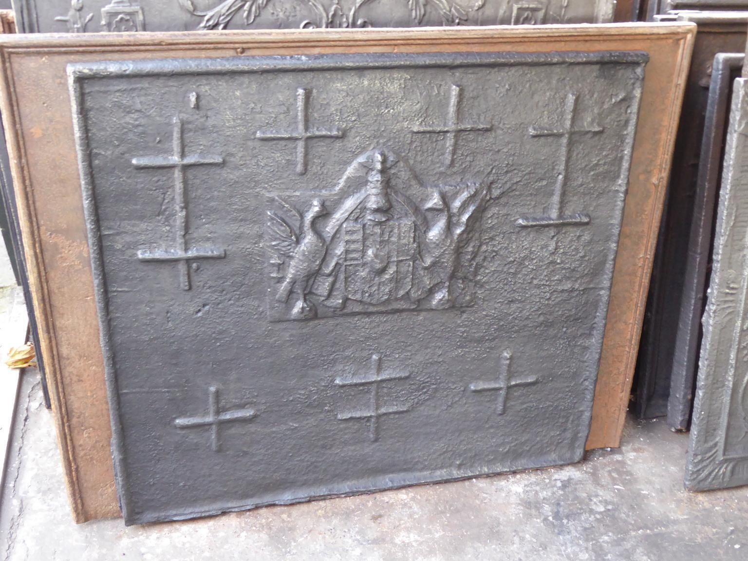17th Century French 'Arms Of Lorraine' Fireback / Backsplash photo for sale