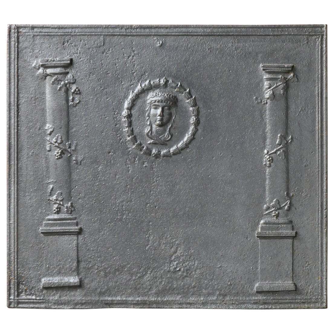 French Neoclassical Period Fireback / Backsplash, 18th   19th Century