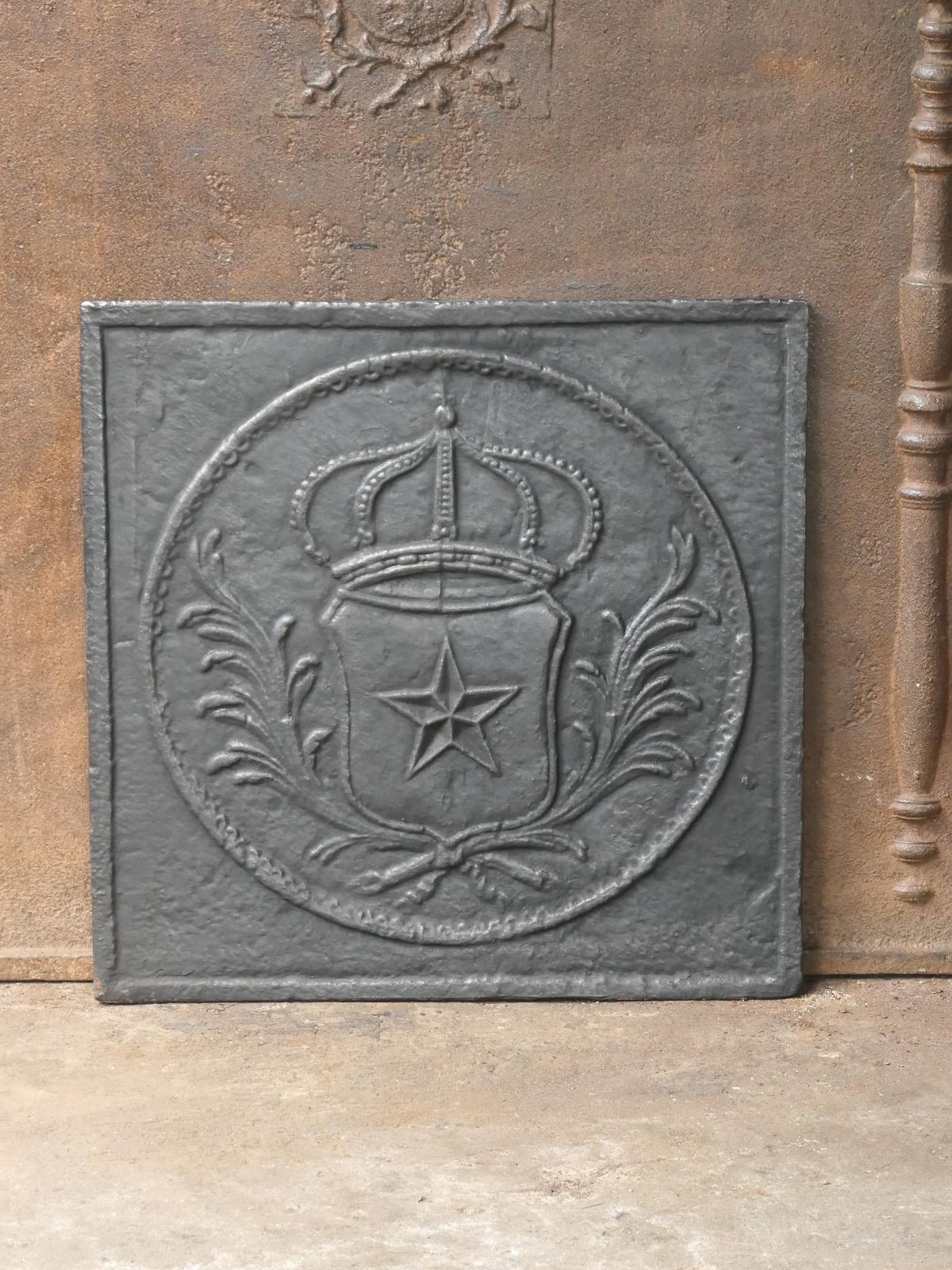 French Napoleon III Period 'Arms Of France' Fireback / Backsplash, 19th Century photo for sale