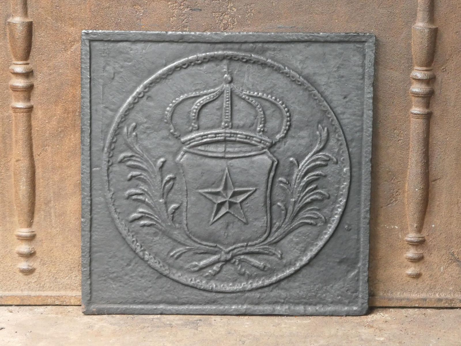French Napoleon III Period 'Arms Of France' Fireback / Backsplash, 19th Century photo 252.0