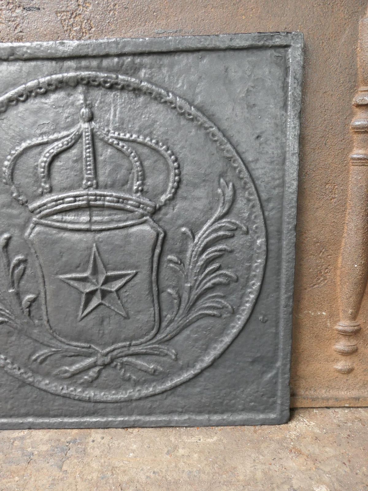 Home Fixtures French Napoleon III Period 'Arms Of France' Fireback / Backsplash, 19th Century photo