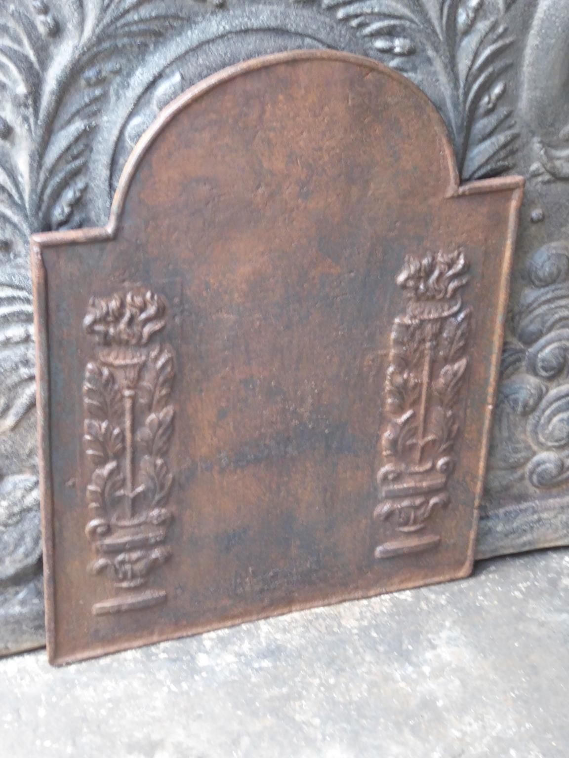 Antique French Neoclassical Fireback / Backsplash, 19th Century photo for sale