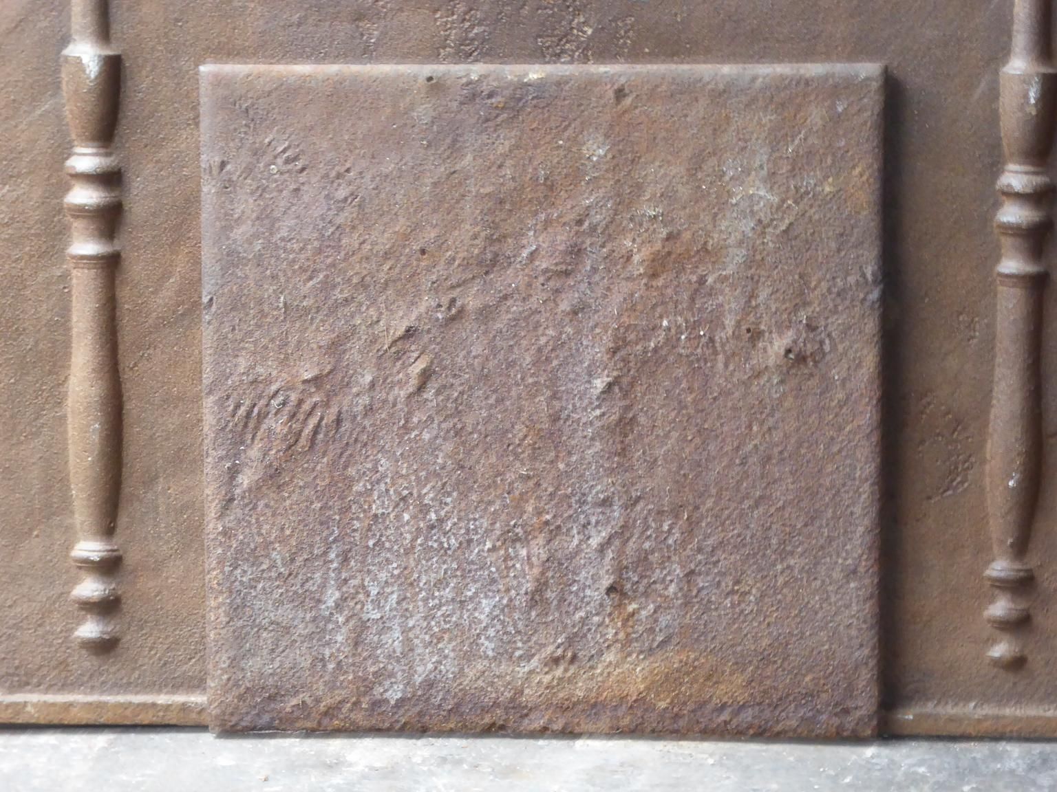photo furniture Antique French Neoclassical 'Pillars Of Freedom' Fireback / Backsplash, 19th C.