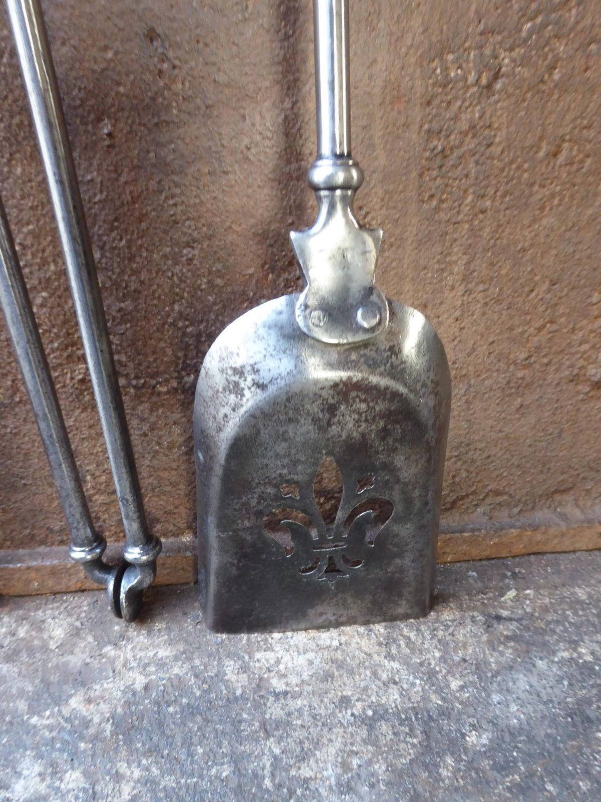 Victorian Fireplace Tools Or Fire Irons, 19th Century, English photo vintage