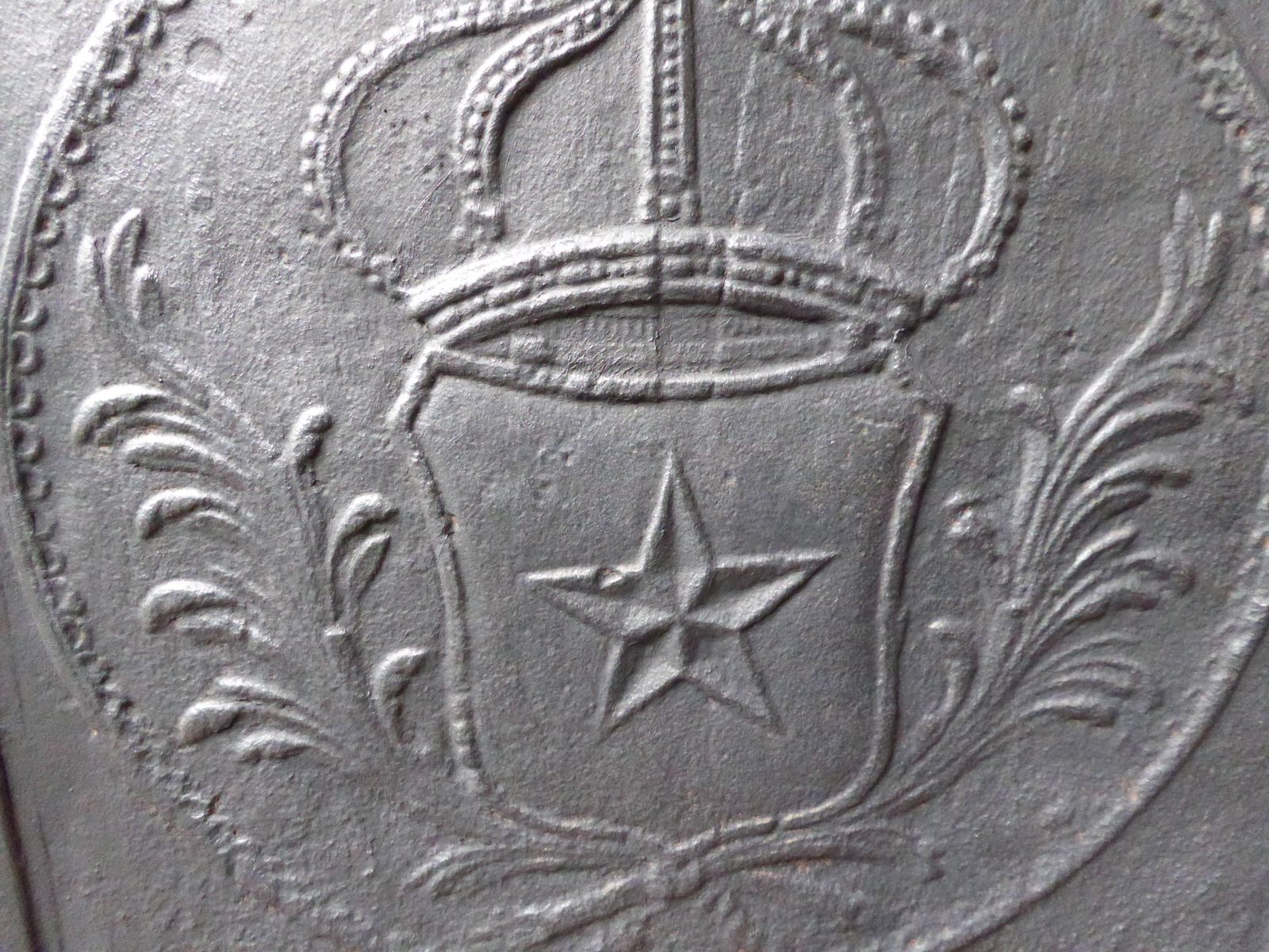 19th Century French 'Arms Of France' Fireback / Backsplash photo for sale
