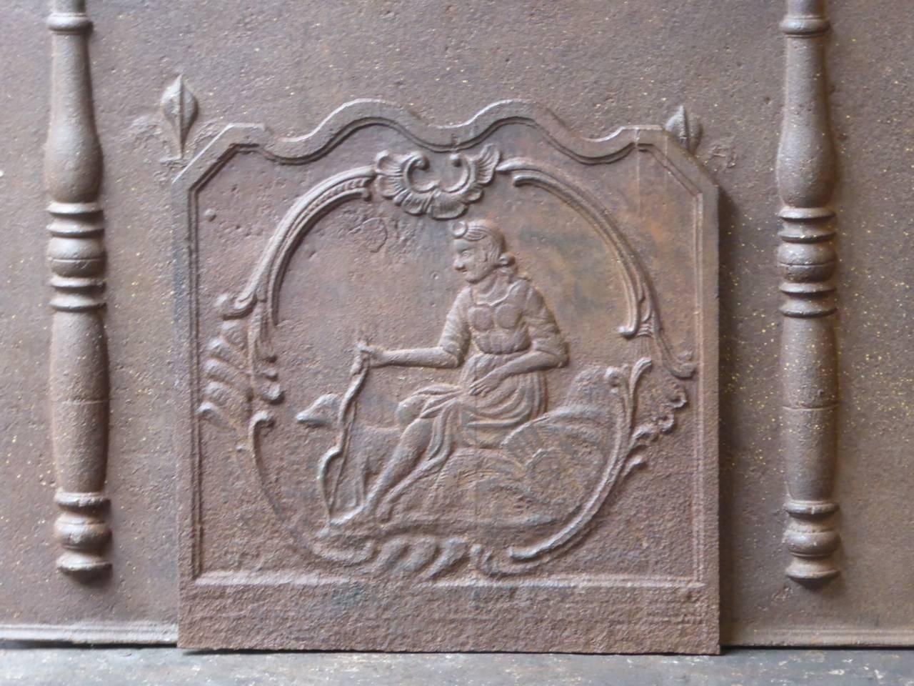 19th Century French Neoclassical 'Diana' Fireback / Backsplash photo furniture