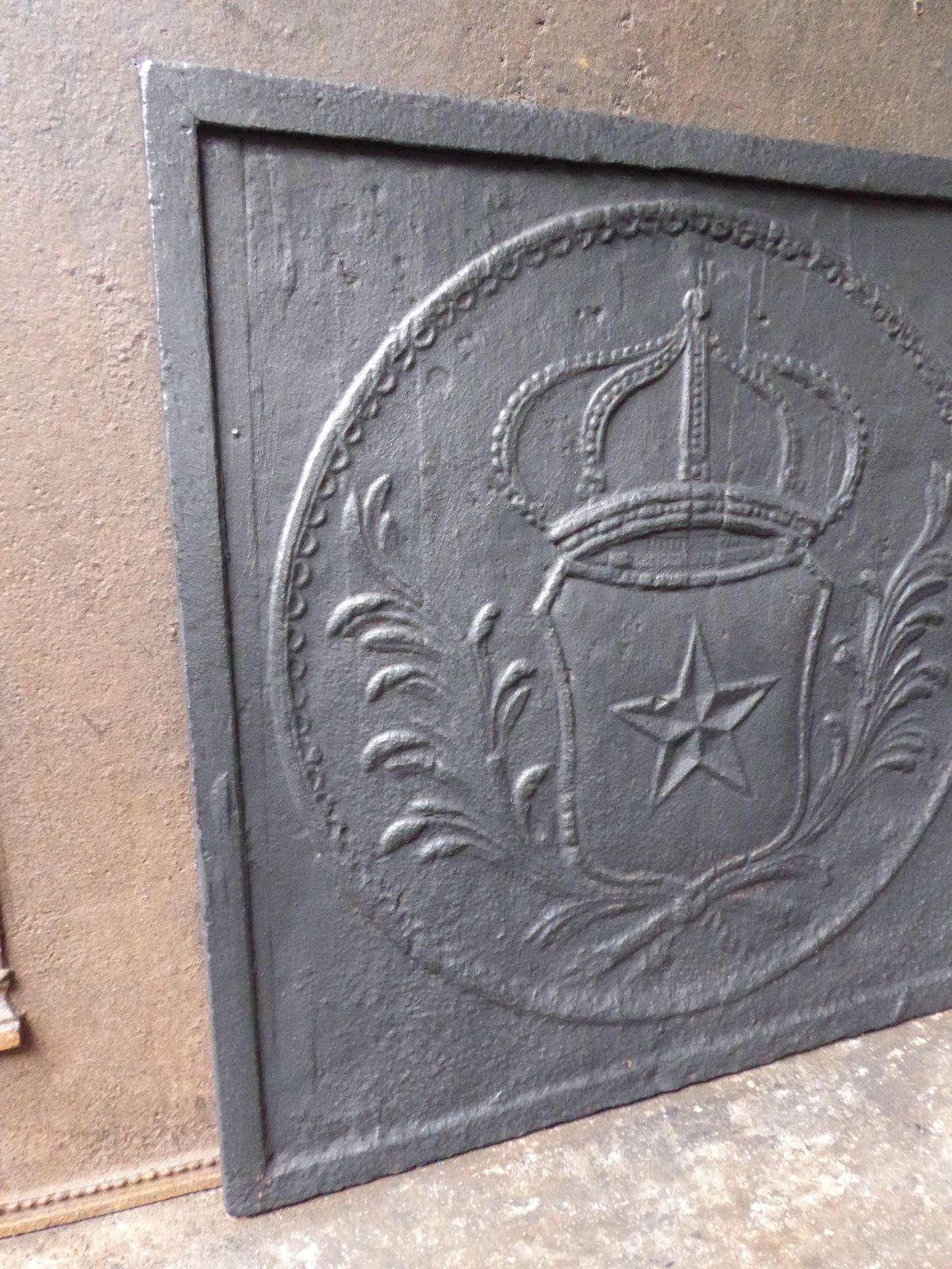 19th Century French 'Arms Of France' Fireback / Backsplash photo Home Fixtures
