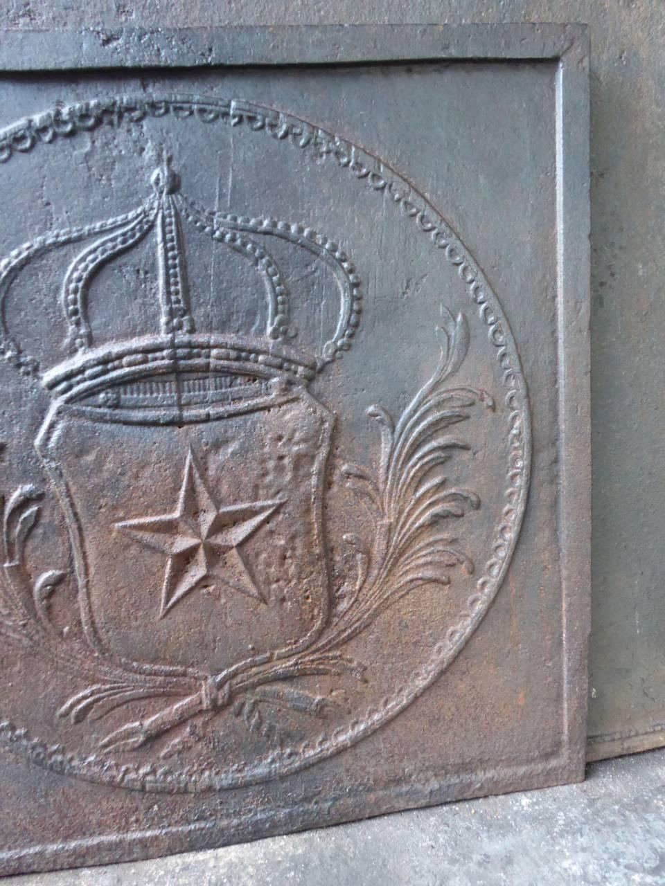 19th Century, French 'Arms Of France' Fireback / Backsplash photo Home Fixtures