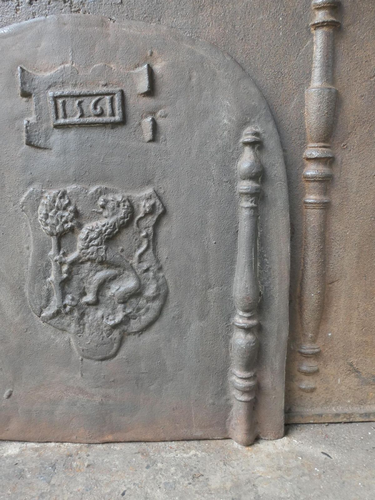 photo for sale French Louis XIV Style 'Coat Of Arms' Fireback / Backsplash, 20th Century