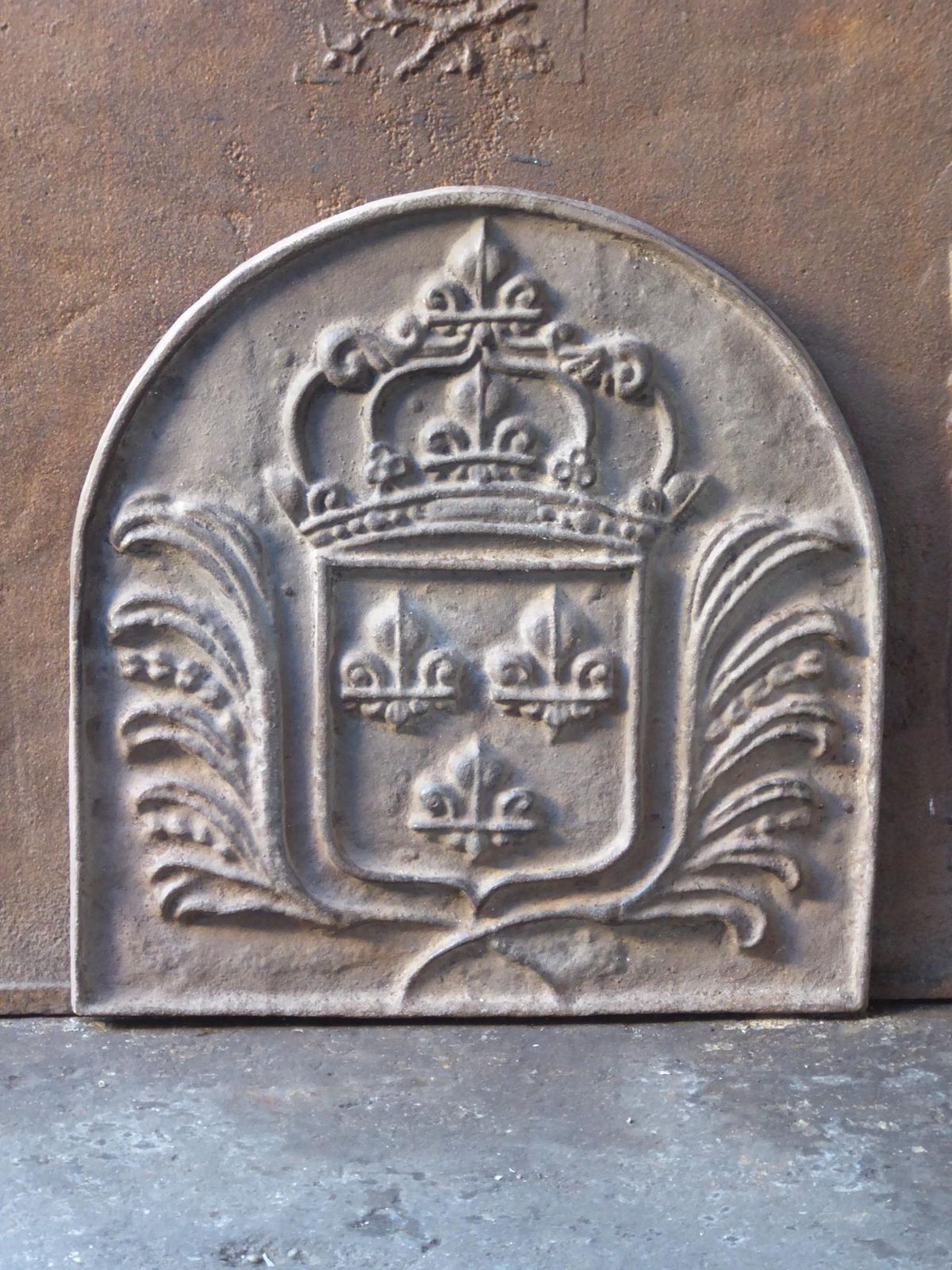 French Louis XV Style 'Arms Of France' Fireback / Backsplash photo Home Fixtures