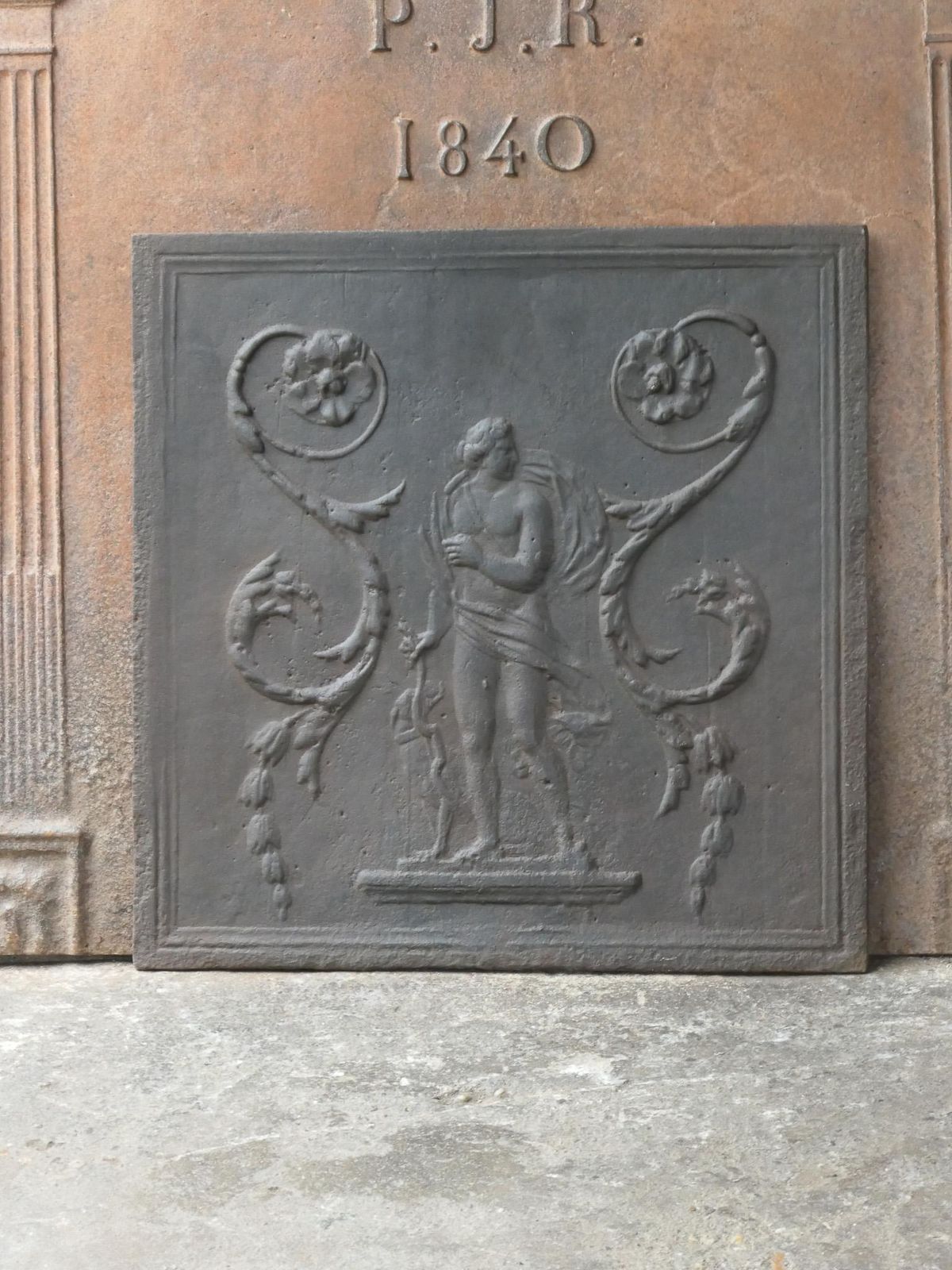French Neoclassical 'Diana' Fireback / Backsplash, 18th 19th Century photo Home Fixtures