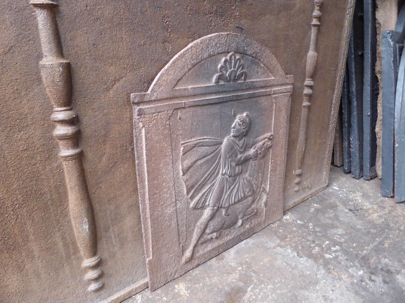 Antique French Neoclassical Fireback / Backsplash, 18th 19th Century photo vintage