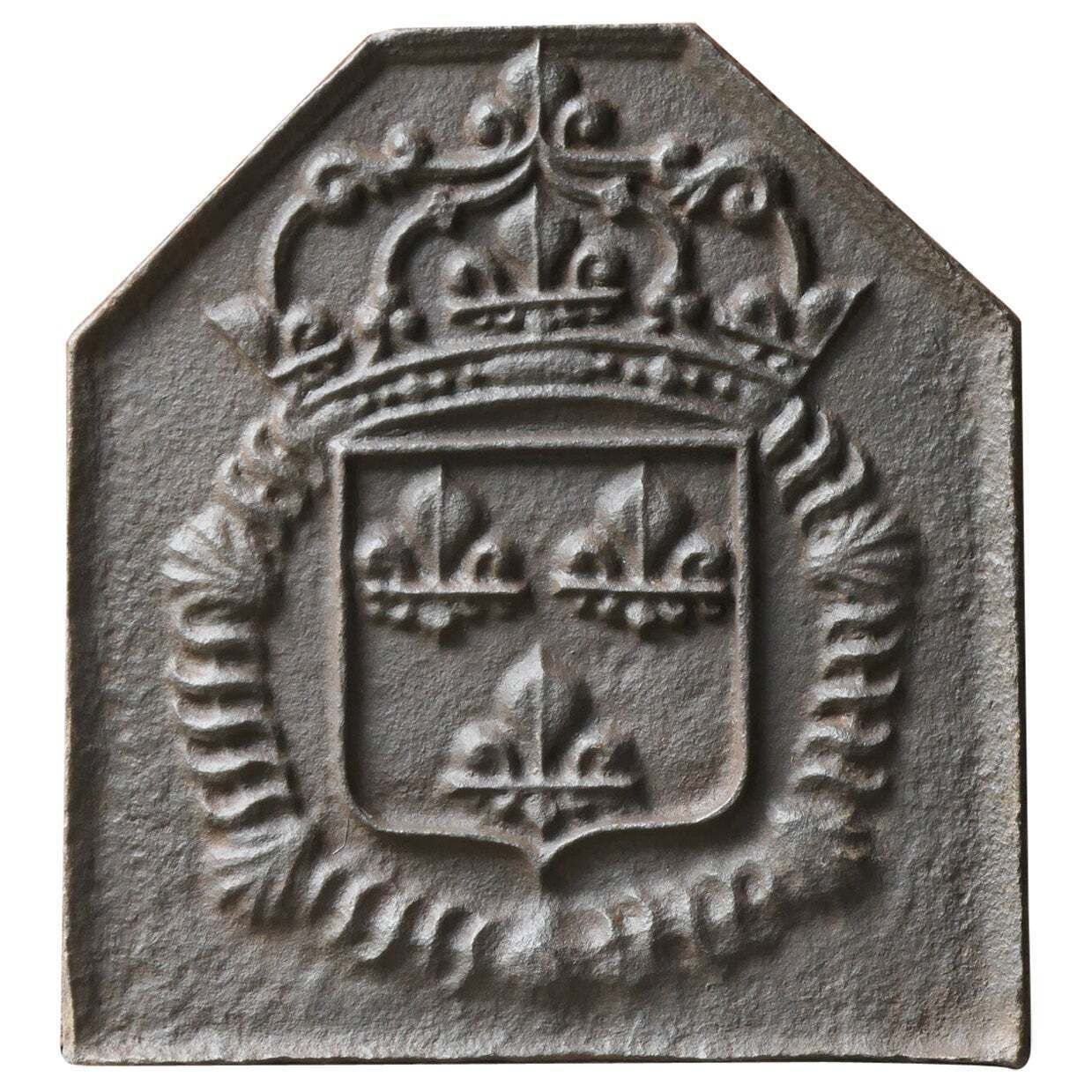 French Louis XIV Style 'Arms Of France' Fireback / Backsplash