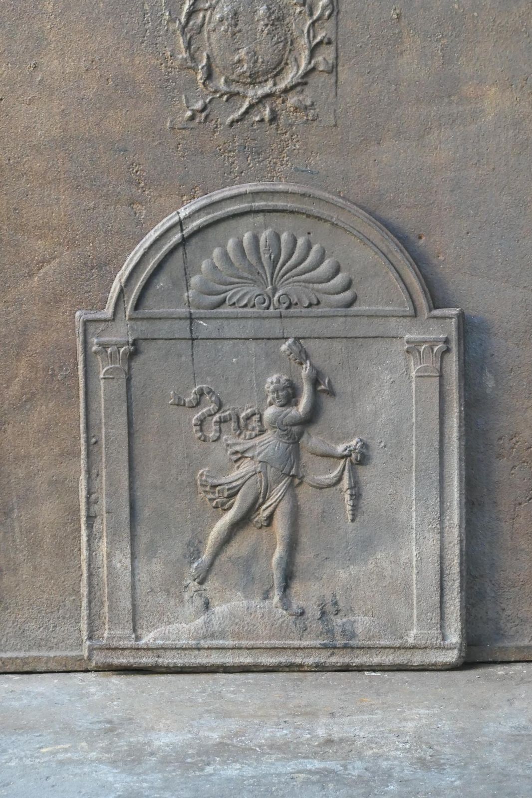 Antique French Napoleon III Fireback / Backsplash, 19th Century photo furniture