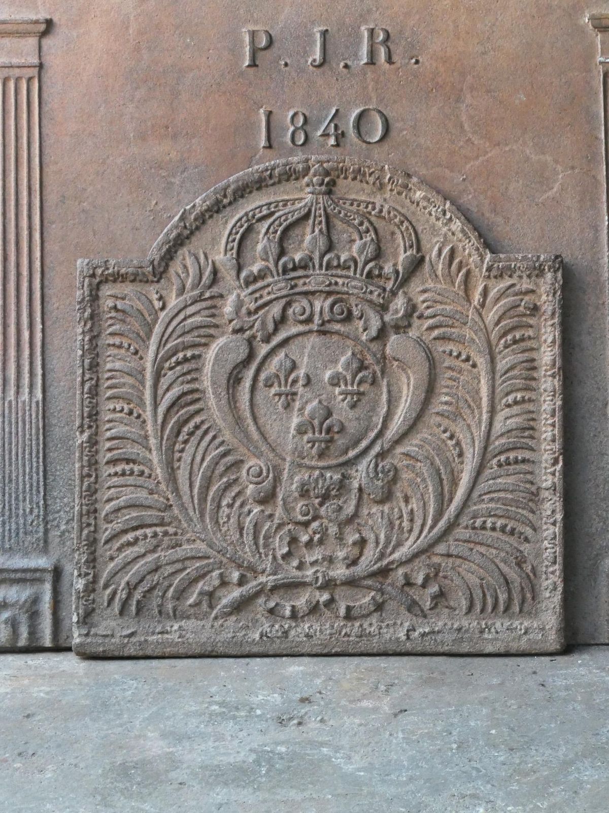 18th Century French Louis XV 'Arms Of France' Fireback / Backsplash photo Home Fixtures