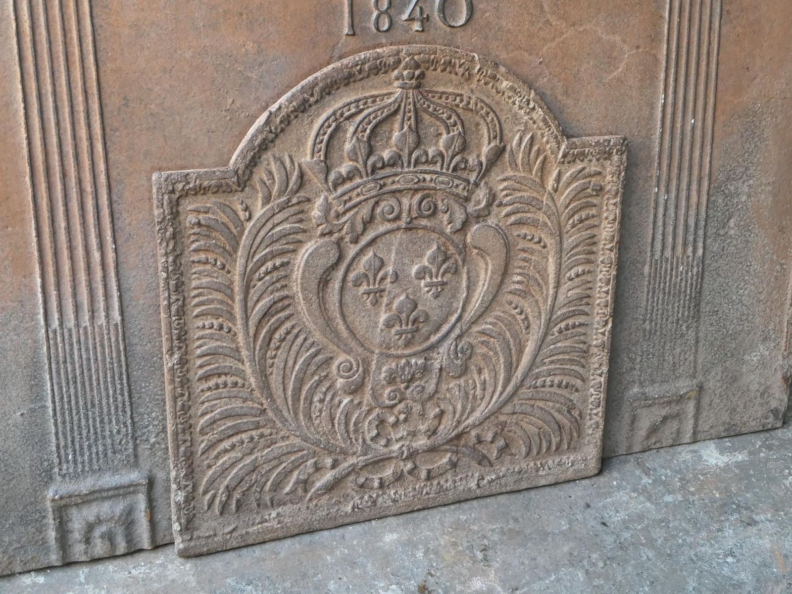 18th Century French Louis XV 'Arms Of France' Fireback / Backsplash photo buy