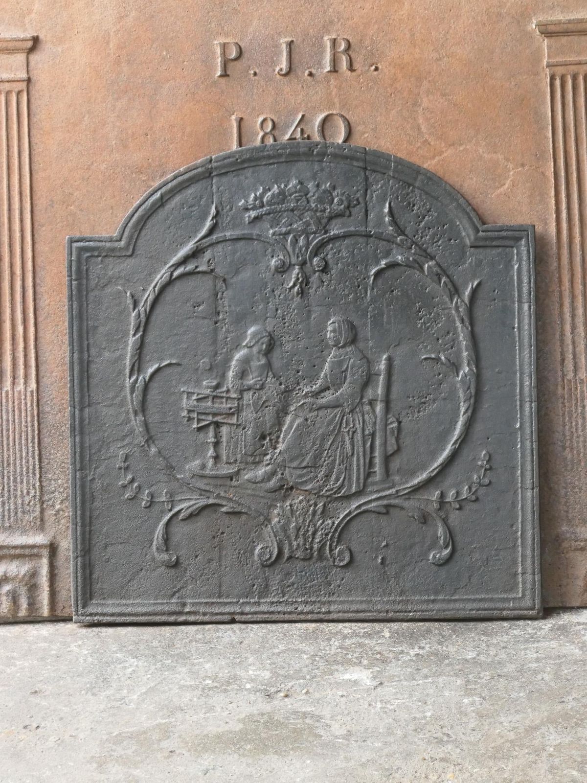 19th Century French Napoleon III Fireback / Backsplash photo for sale