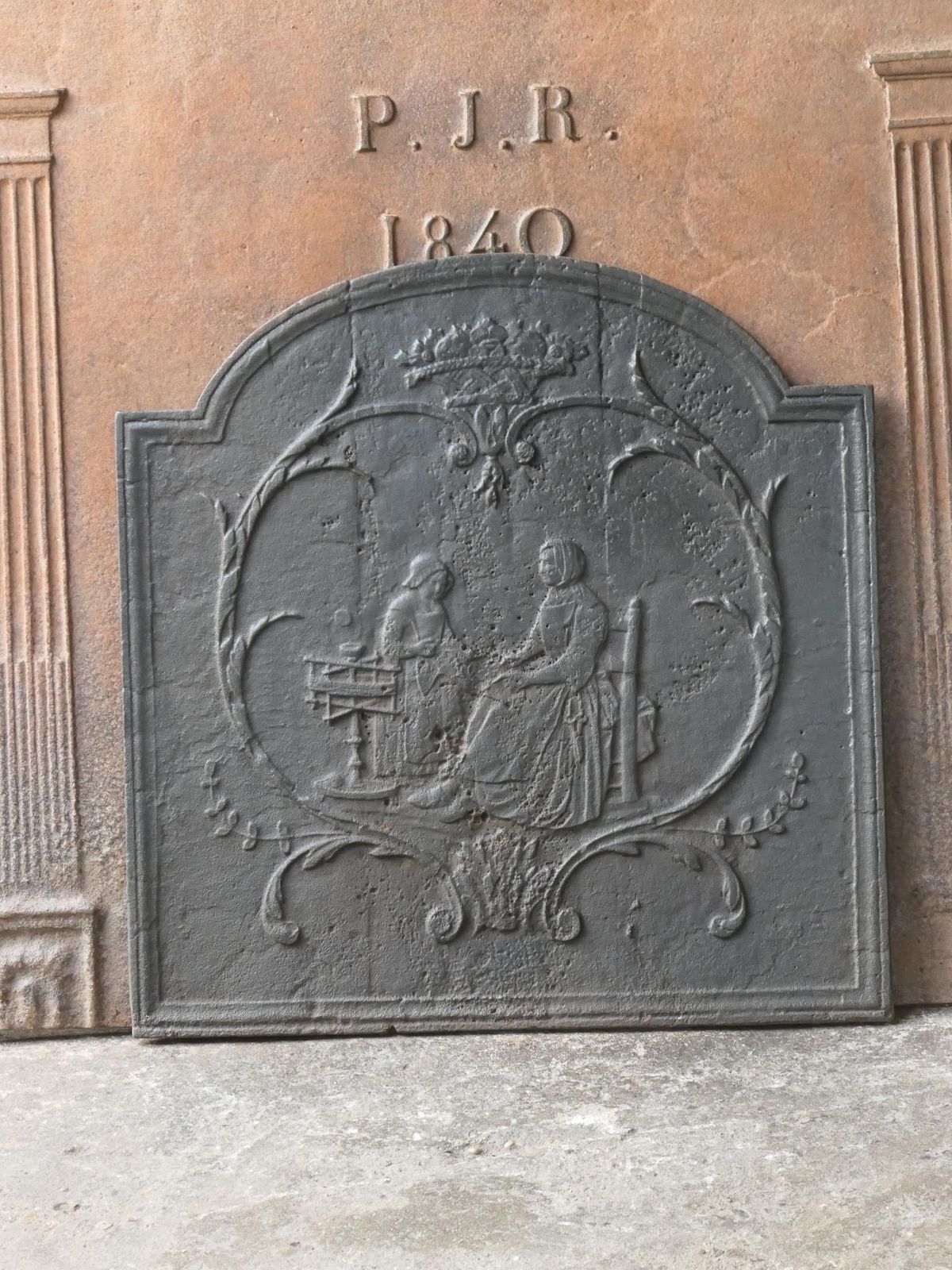19th Century French Napoleon III Fireback / Backsplash photo Home Fixtures