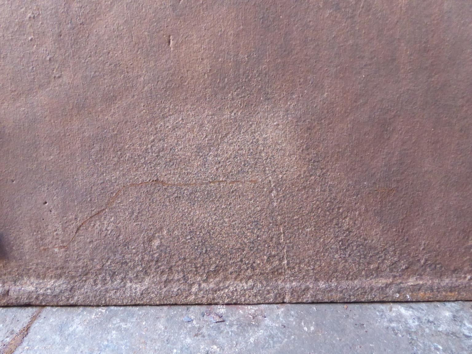 photo for sale Antique French Neoclassical 'Pillars Of Freedom' Fireback / Backsplash