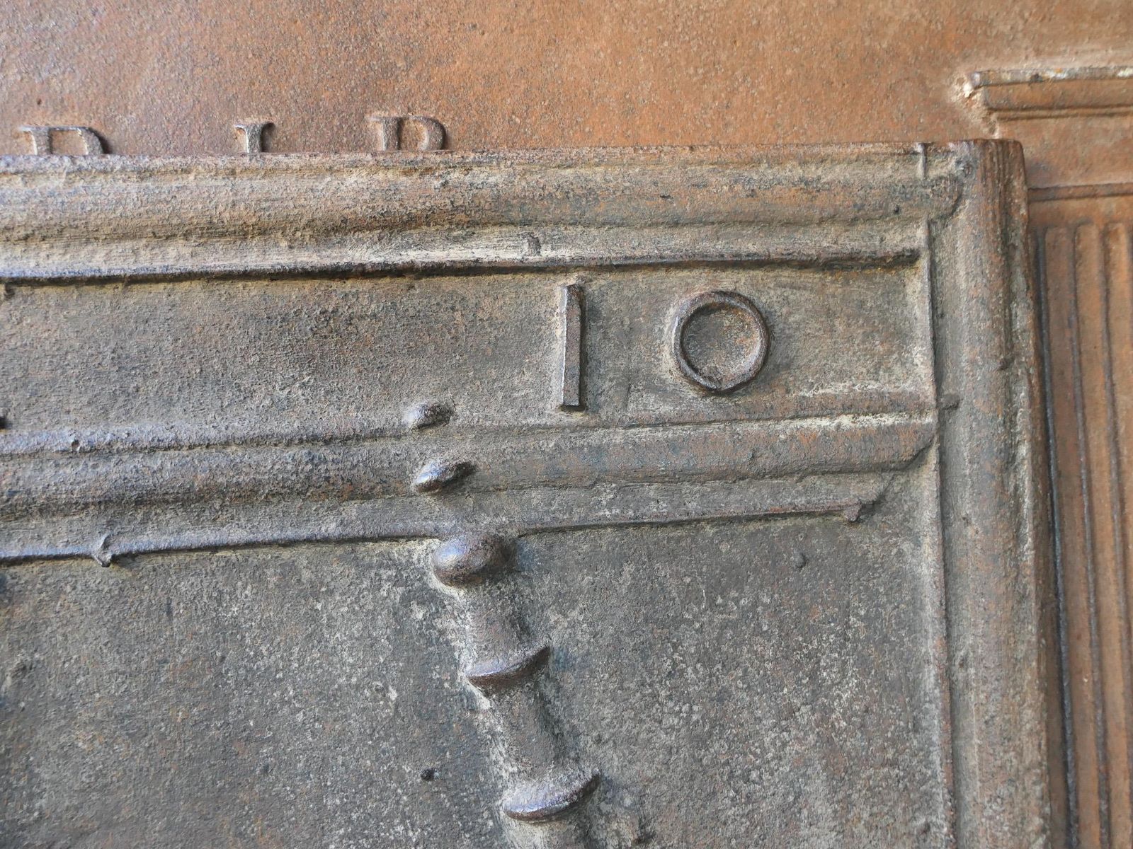 Antique French 'Revolution' Fireback / Backsplash, 18th Century photo vintage