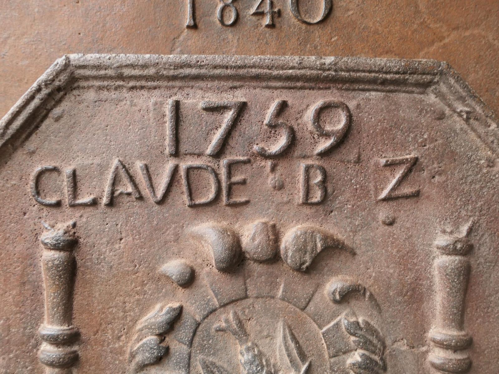 18th Century French Louis XIV 'Coat Of Arms' Fireback / Backsplash photo buy