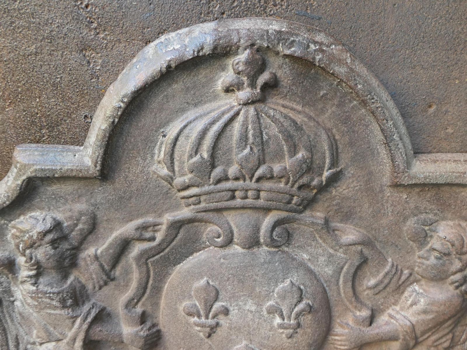 17th   18th Century French Louis XIV 'Arms Of France' Fireback / Backsplash photo buy