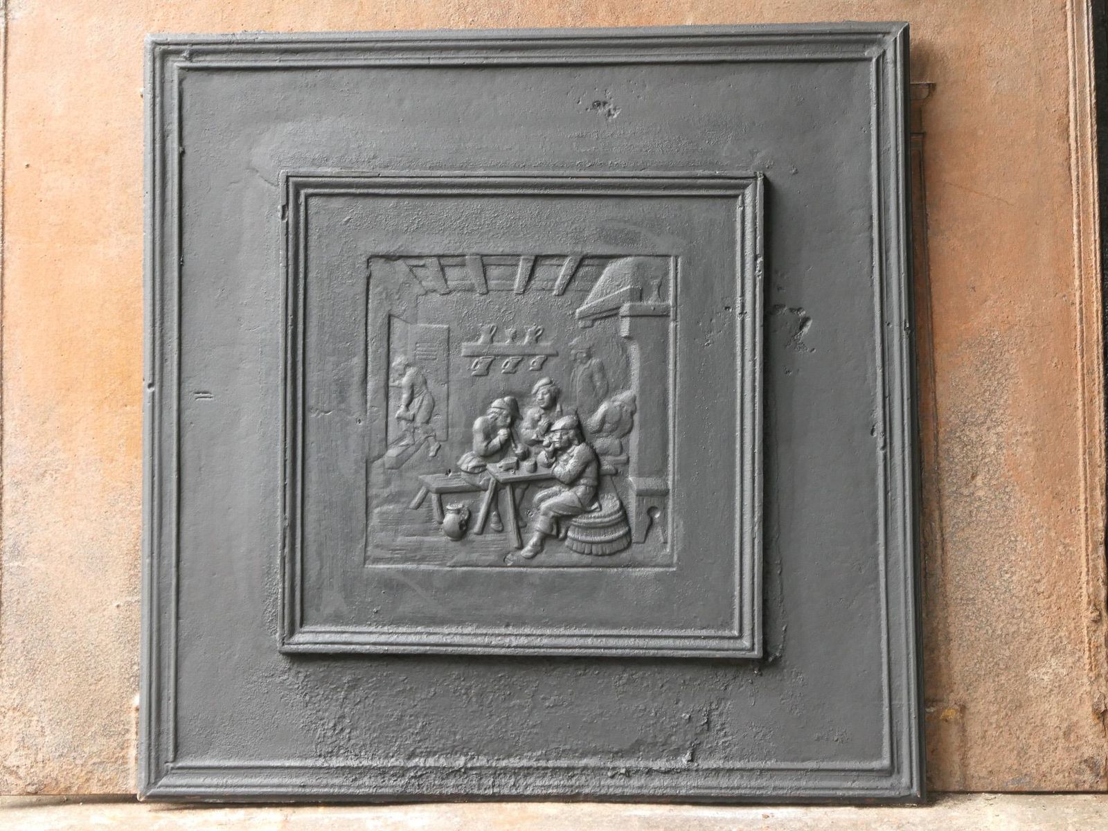 Antique French Napoleon III Style 'The Pub' Fireback / Backsplash photo 764.0
