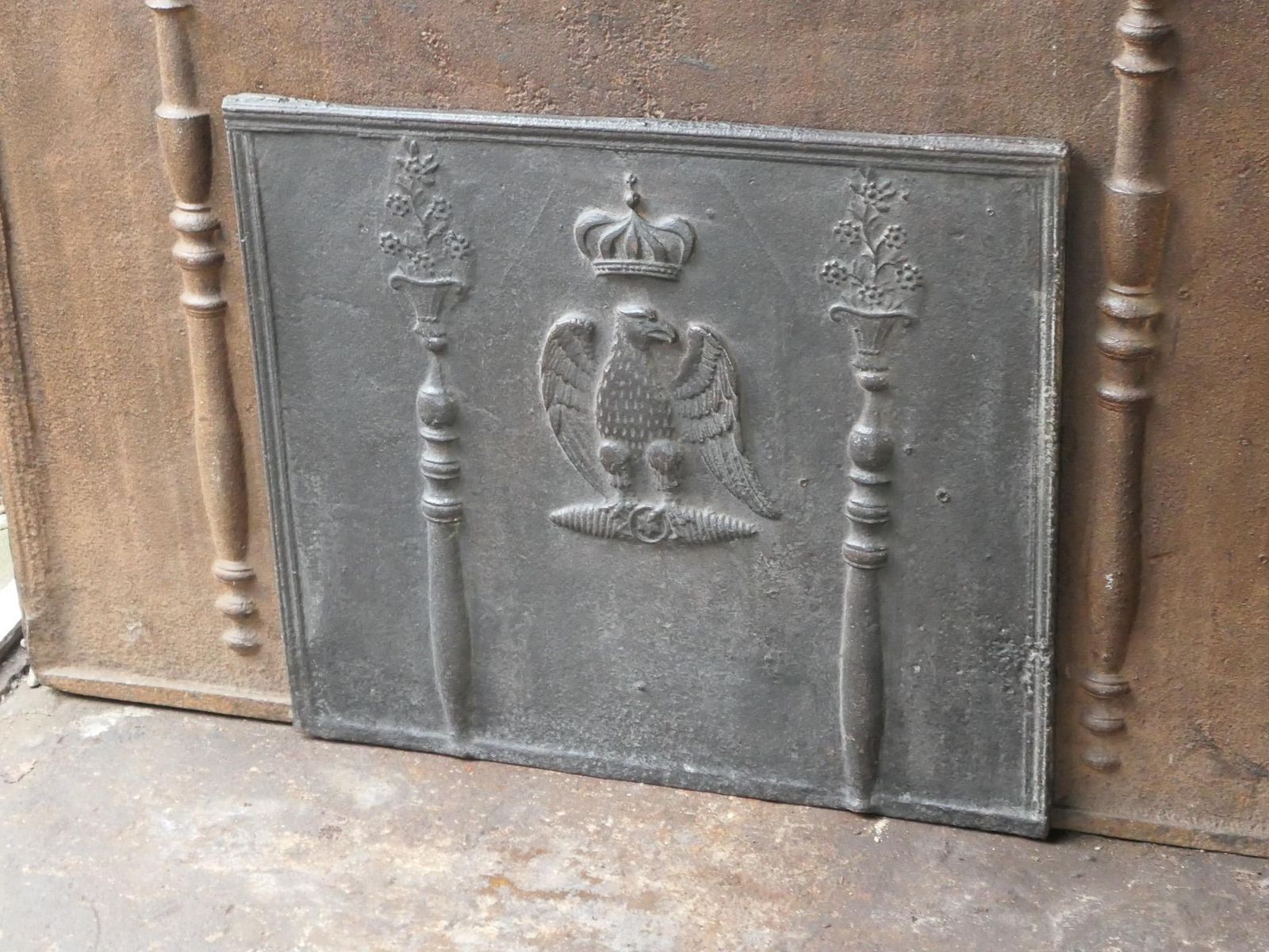 18th 19th Century French 'The Eagle Of Napoleon' Fireback / Backsplash photo vinterior