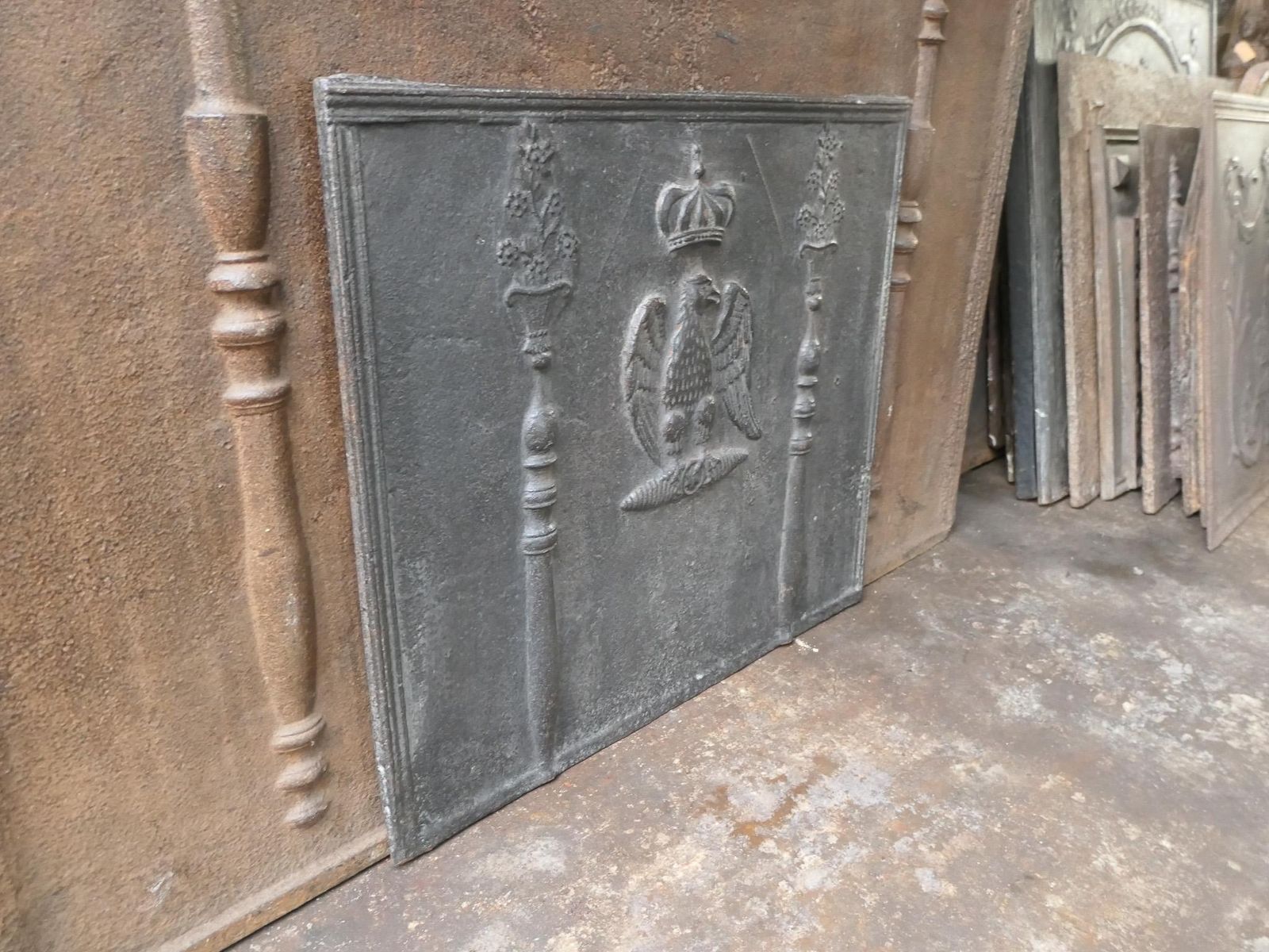 1088.0 18th 19th Century French 'The Eagle Of Napoleon' Fireback / Backsplash photo