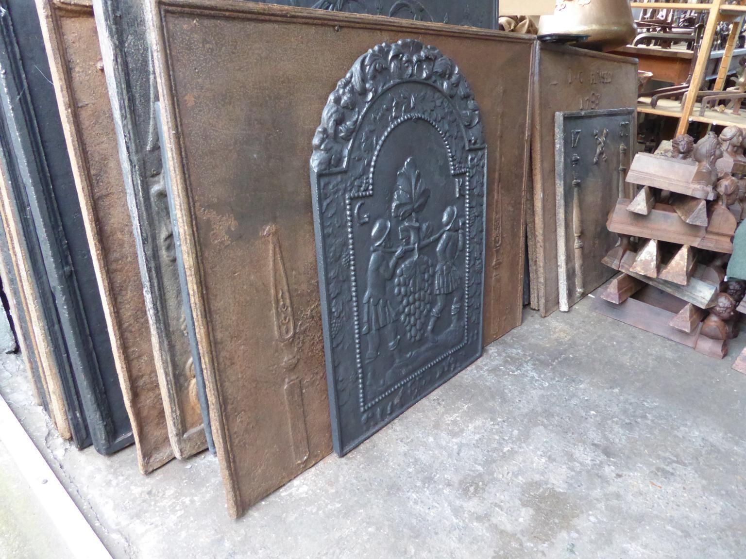 photo furniture 17th   18th Century French 'The Vintage' Fireback / Backsplash