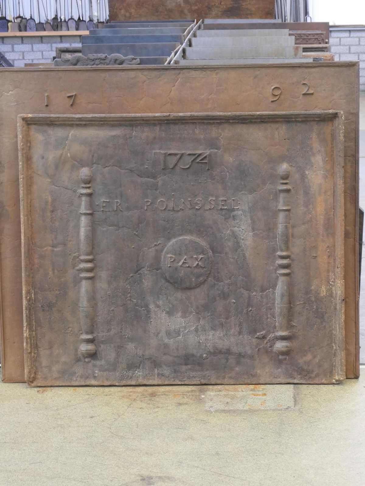 18th Century French Louis XIV 'Allegory Of Peace' Fireback / Backsplash photo for sale