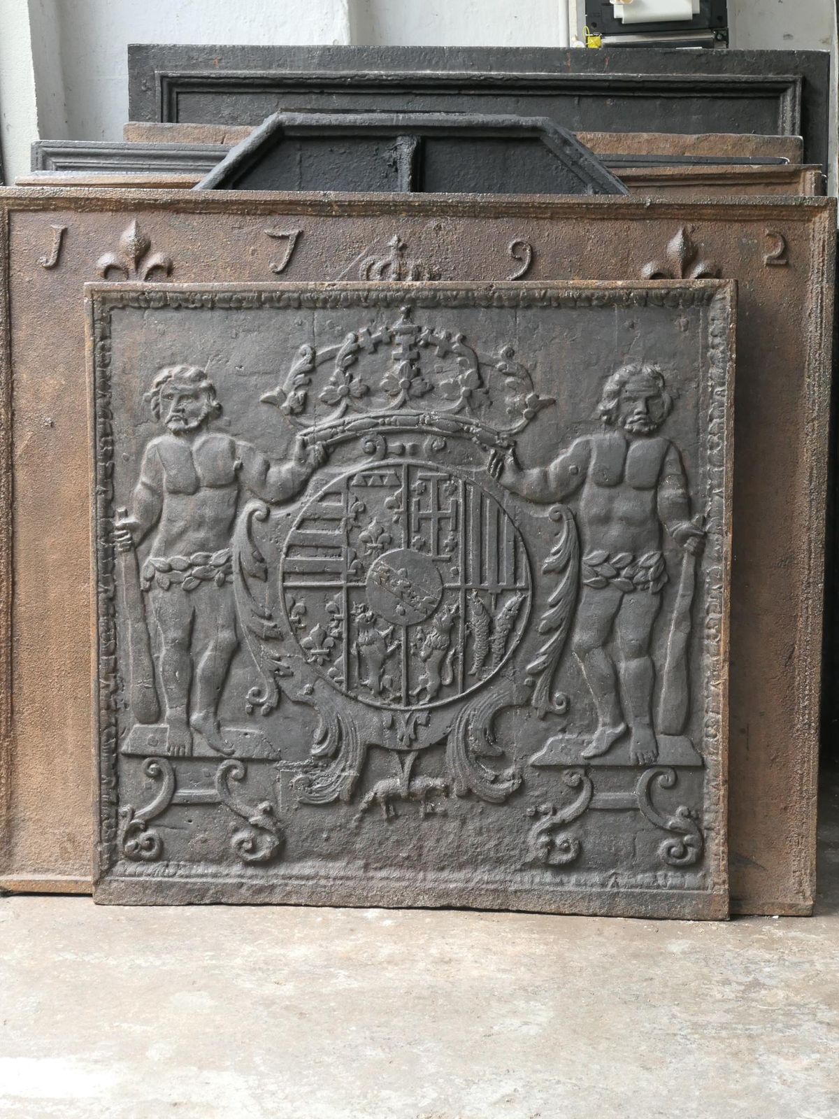 17th Century French 'Arms Of Lorraine' Fireback / Backsplash photo for sale