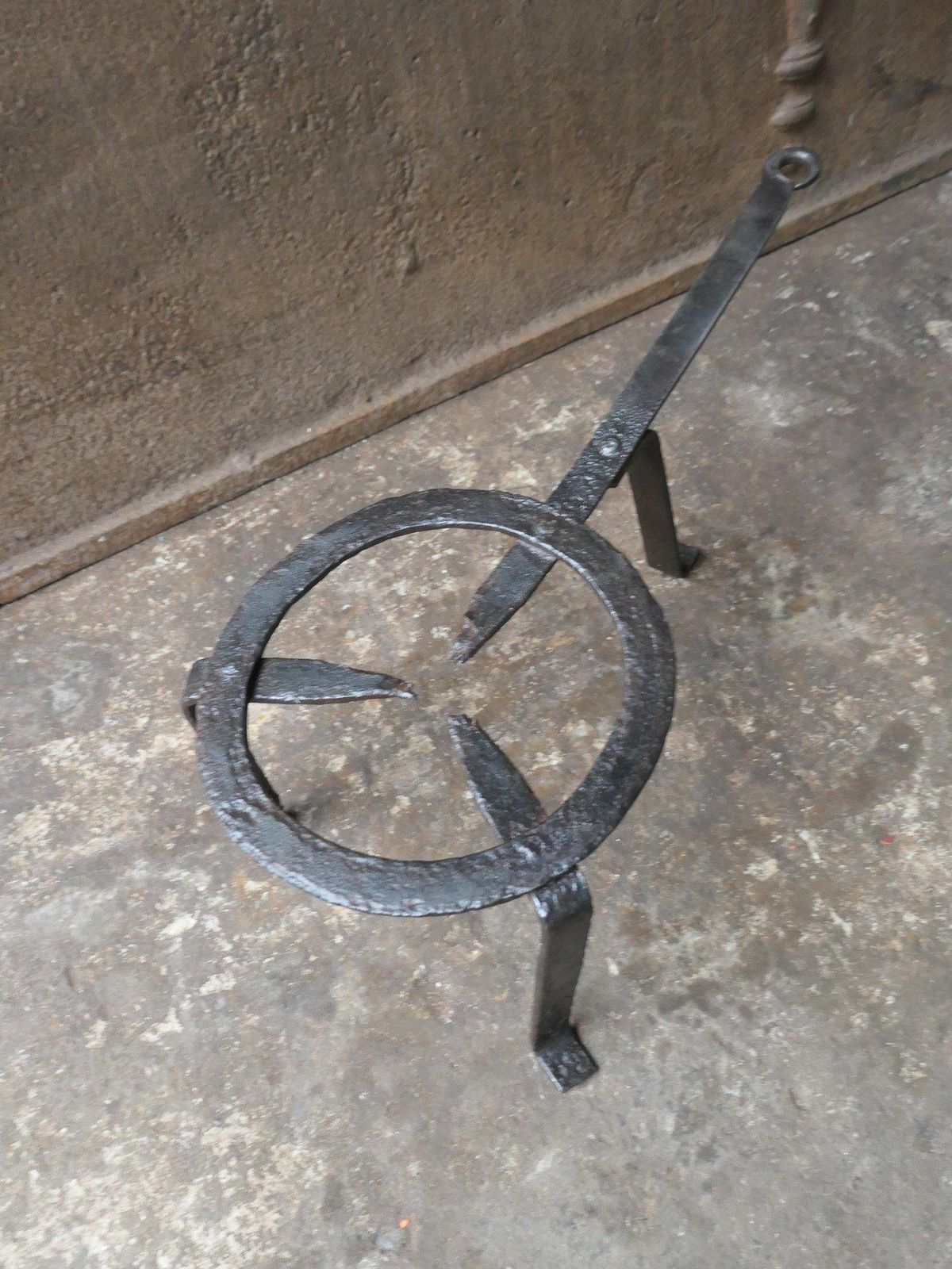 Large French Early 19th Century Neoclassical Period Trivet photo vintage