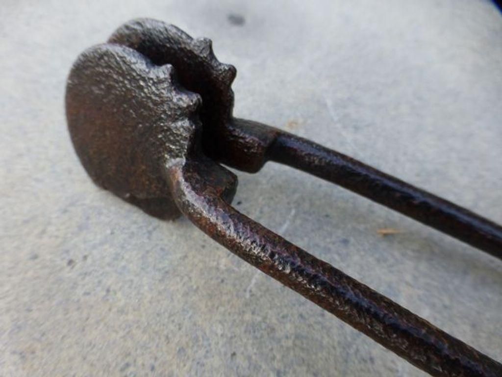 Early 19th Century Dutch Fire Tongs photo Home Fixtures