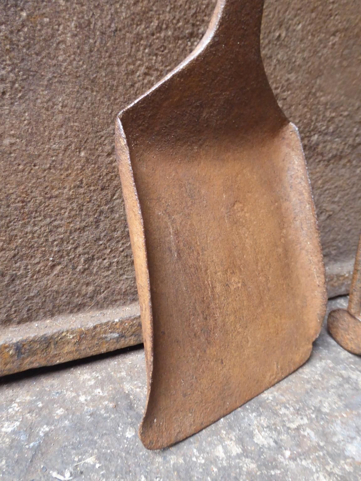 Large French Wrought Iron Fireplace Tools Or Fire Tools, 18th Century photo for sale