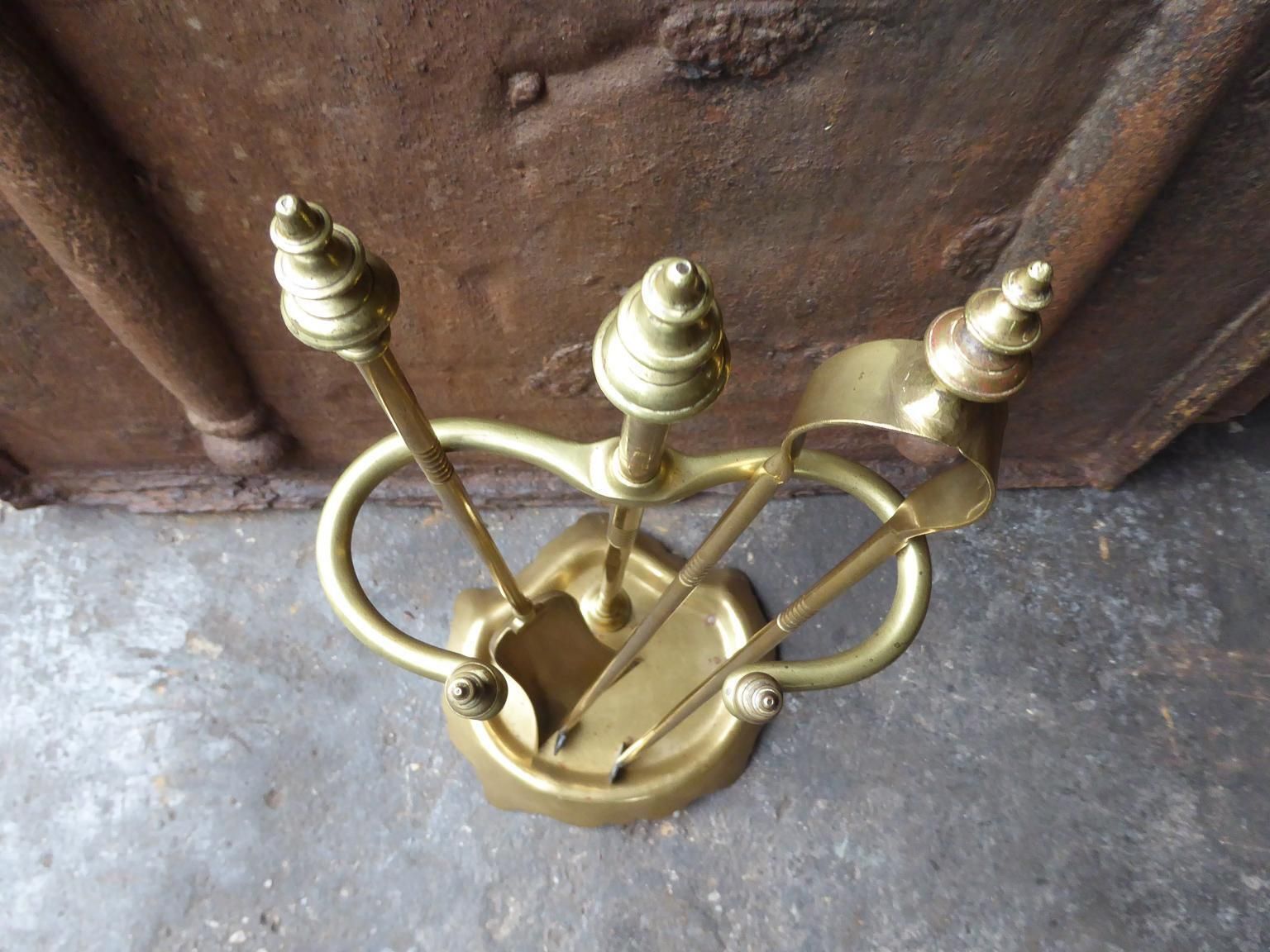 photo furniture Bouhon Frères Fireplace Tool Set, Fire Tools, 19th Century