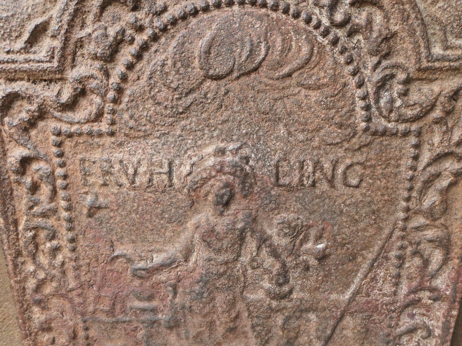 Dutch Louis XIV Period 'The Spring' Fireback / Backsplash, Early 18th Century photo vintage