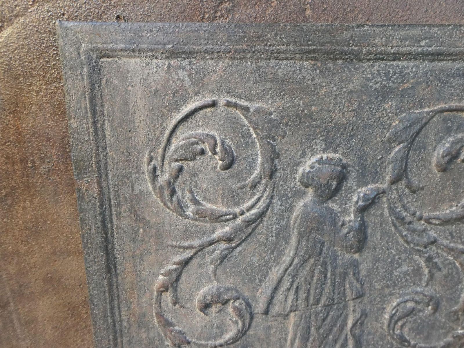 French Neoclassical Period 'Lady' Fireback / Backsplash, 19th Century photo buy