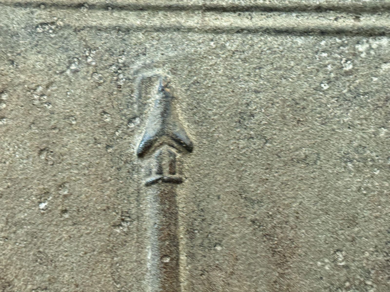 French 'Pillars Of Freedom' Fireback / Backsplash, Early 19th Century photo Home Fixtures