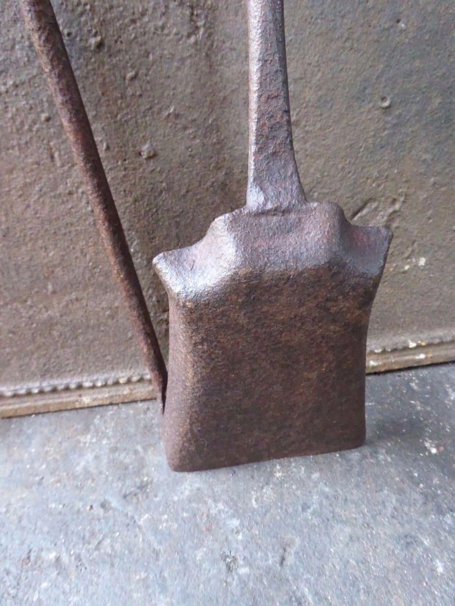 Rustic French Wrought Iron Fireplace Tools Or Fire Tools, 18th Century photo buy