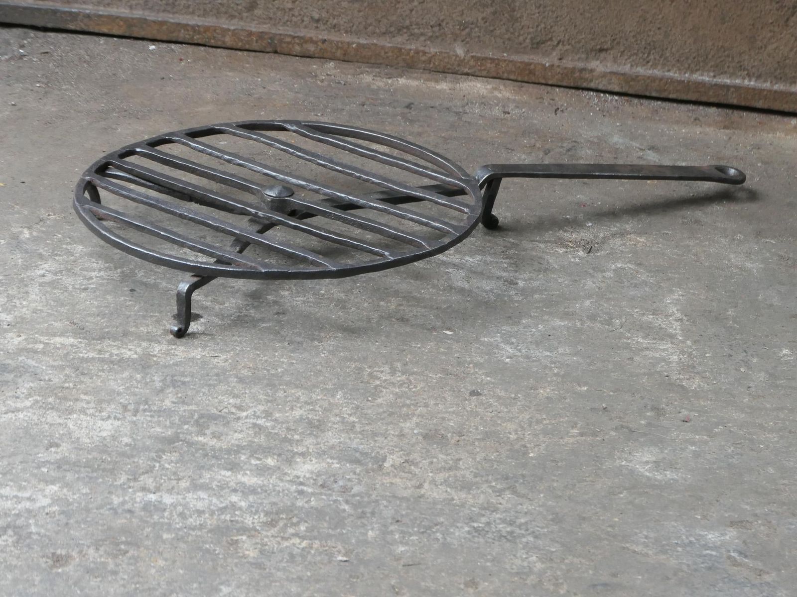 Hand Forged 17th Century French Louis XIV Period Rotating Gridiron photo buy
