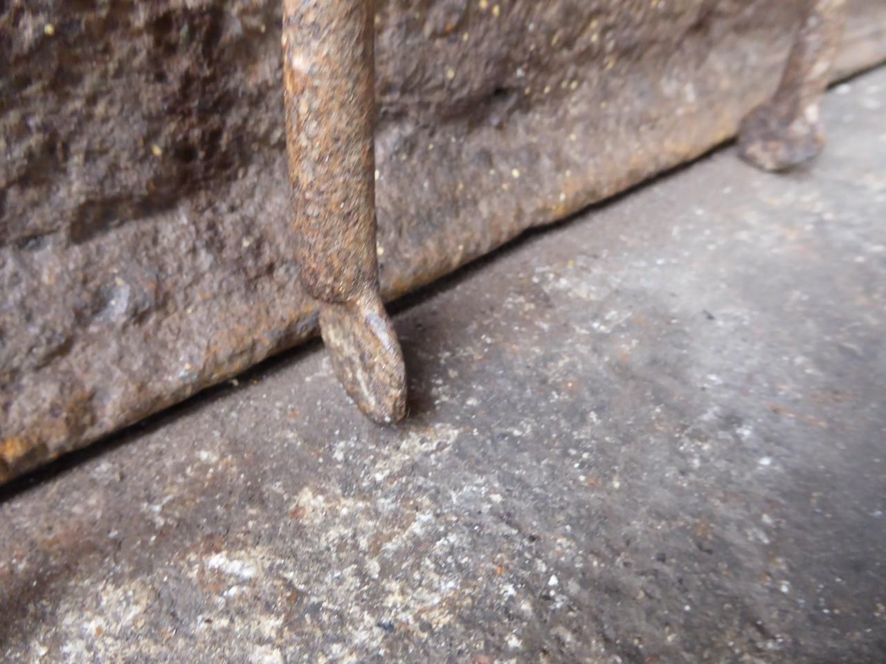 photo furniture Antique French Wrought Iron Fireplace Tools Or Fire Tools, 18th Century